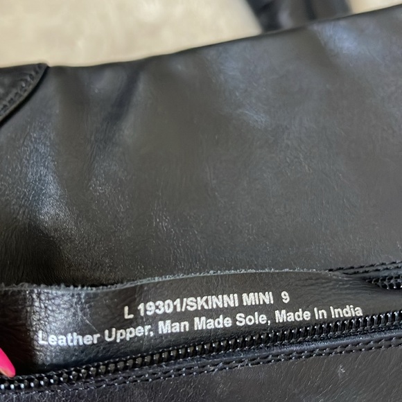 LAMICA OVER-THE-KNEE Genuine Leather Black BOOTS WITH STRAP WIDE CALF - Picture 9 of 12